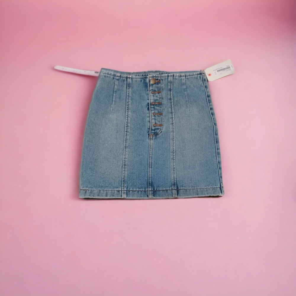Billabong Button Down Mini Skirt